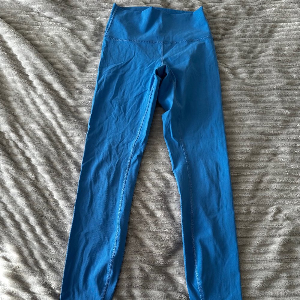 25" Blue lululemon Leggings